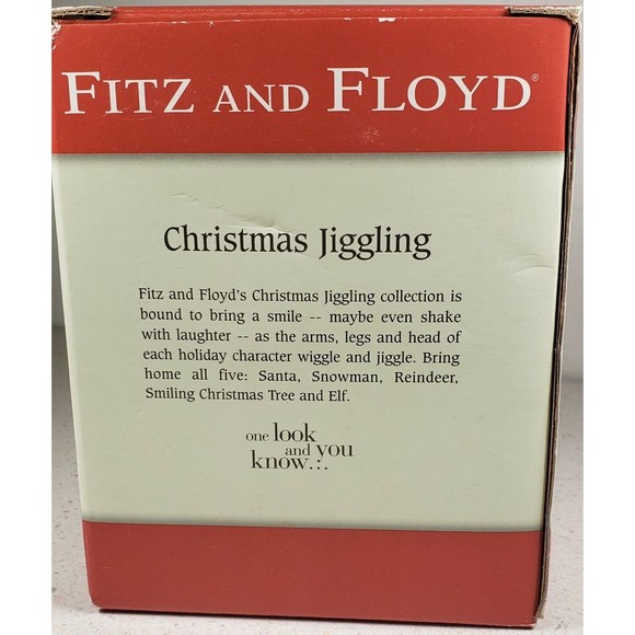 Fitz and Floyd 2005 Christmas Jiggling Santa Collection Item 2048/126 - Picture 2 of 7
